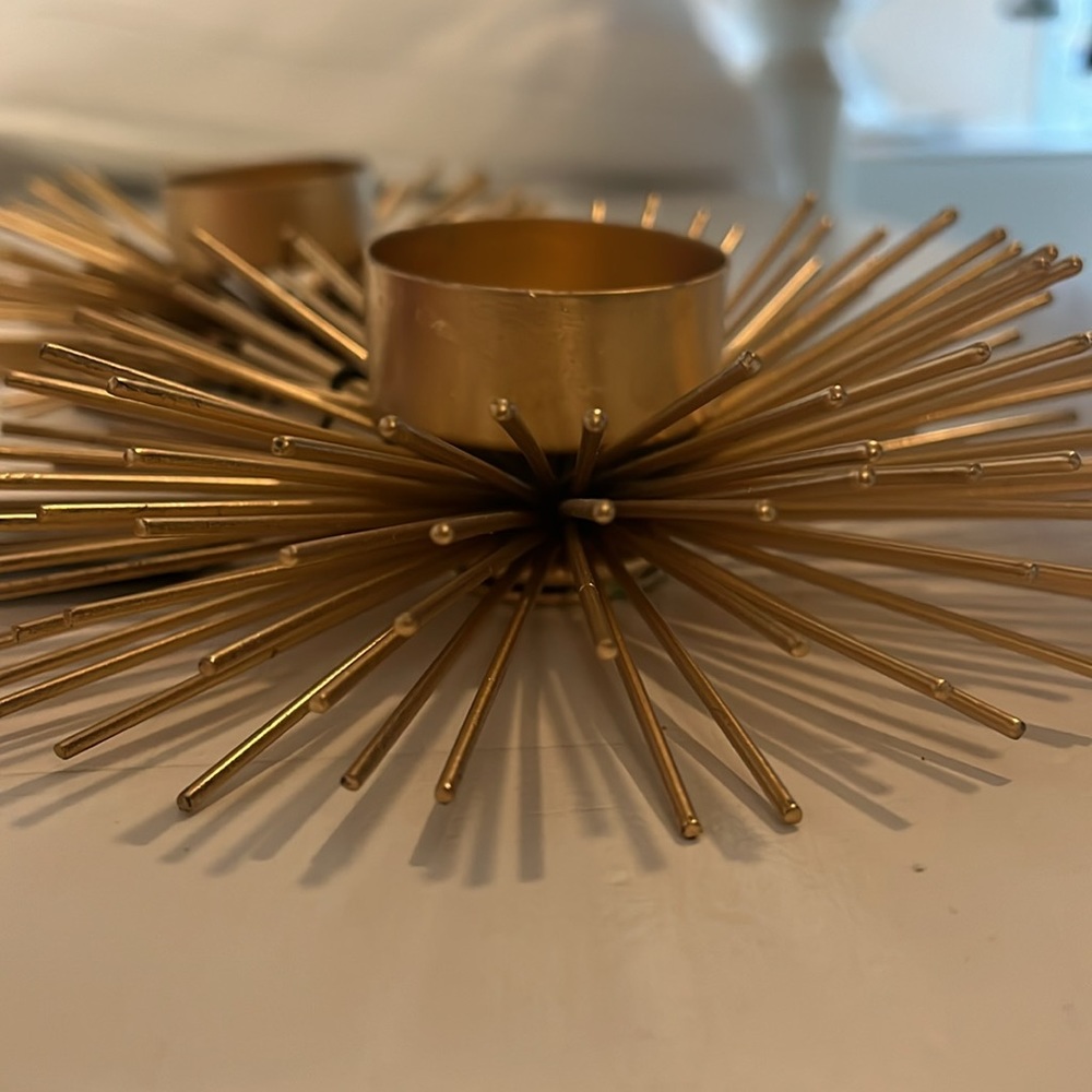 Gold Candle holder NWT